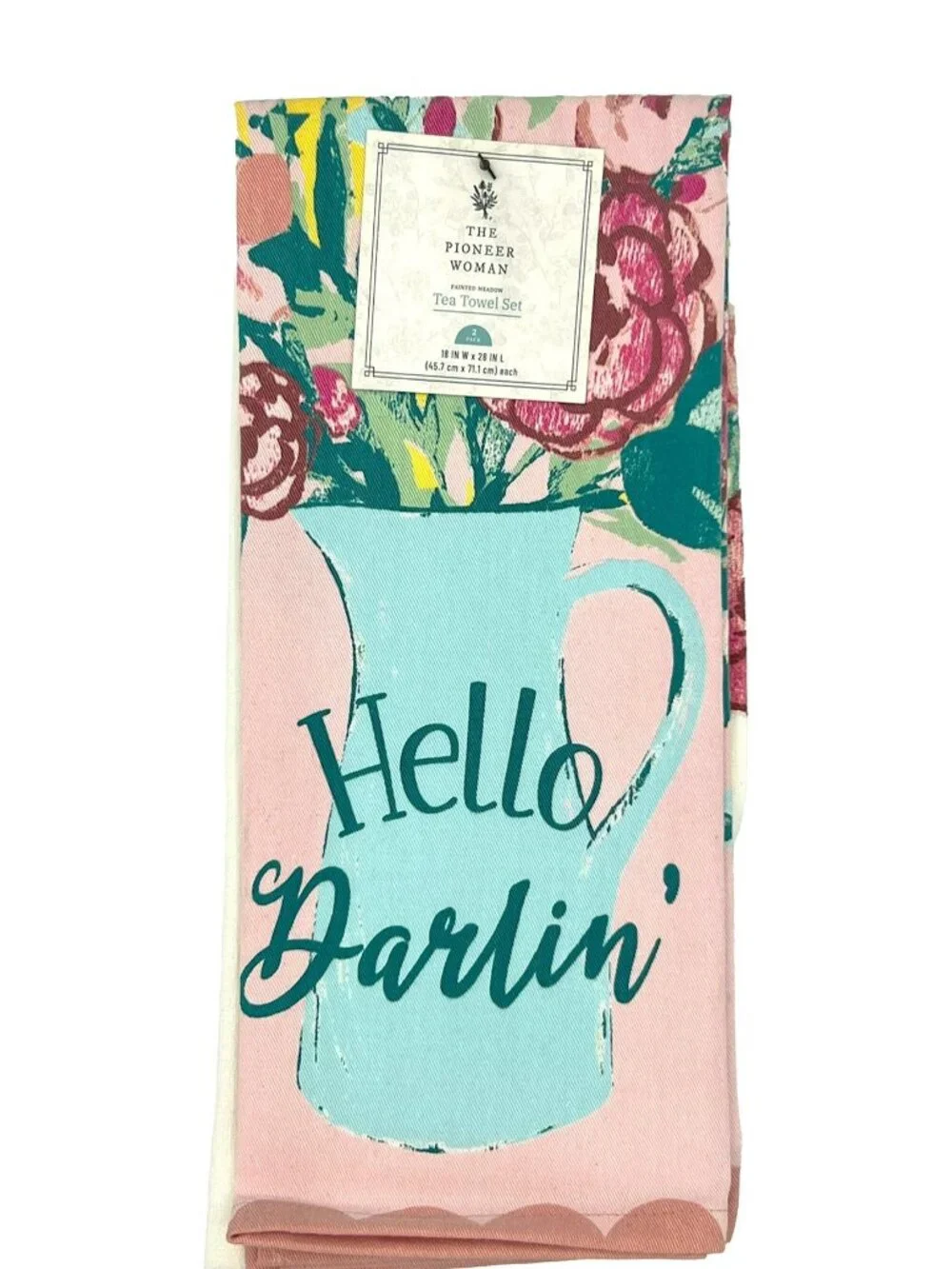 The Pioneer Woman Floral Print Woven Kitchen Towels, Multicolor, 18